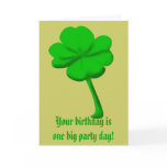 St. Patrick's Day Birthday cards