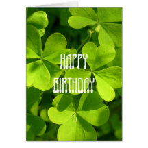 St. Patrick's Day Birthday Cards