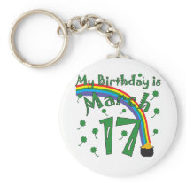 St. Patrick's Day Birthday Keychains