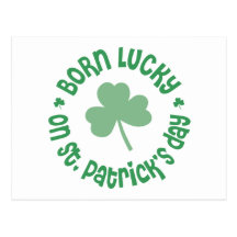St. Patrick's Day Birthday Postcards
