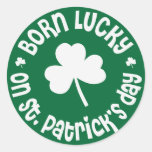 St. Patrick's Day Birthday Round Stickers