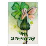 St Patrick's Day Blonde Fairy card