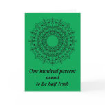 St Patrick's Day Card with Celtic Knot Mandala