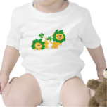 St Patrick's Day Cartoon Lions Baby Apparel T-shirts