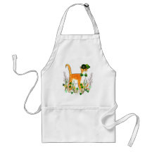St. Patrick's Day Cat Apron