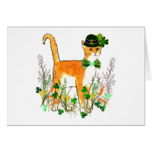 St. Patrick's Day Cat Cards