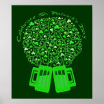 St. Patrick's Day Celebration Art Poster Print