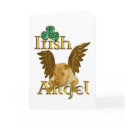 St. Patrick's Day Chinese Shar Pei Dog Irish Angel cards