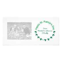 St Patrick's Day Clover Photo Cards