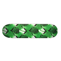 St. Patrick's Day clover Skate Board