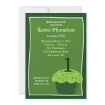 St. Patrick's Day CUPCAKE Birthday Invitation 5x7