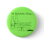 St Patrick's Day Drinking Button
