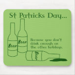 St Patrick's Day Drinking Mousepad
