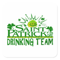 St Patricks Day Drinking Team. Irish Celebrations. Sticker