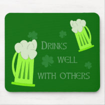 St Patricks Day Drinks Well Mousepad