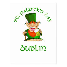 St Patrick's Day ~ Dublin Post Card