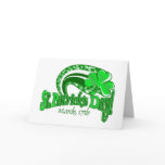 St patricks Day flying clover cards