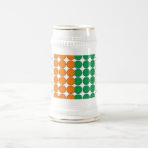 St Patrick's Day for Girls : Irish Flag Polka Dots Mugs
