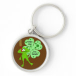 St. Patrick's Day Frog Keychain