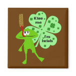 St. Patrick's Day Frog Magnet