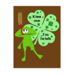 St. Patrick's Day Frog Recipe Postcard