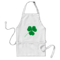 St. Patrick's Day Green Clover Apron