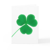 St. Patrick's Day Green Clover Cards
