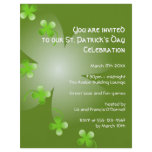 St Patrick's Day green clover party event large flyers