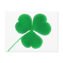 St. Patrick's Day Green Clover Post Card