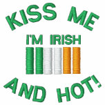 St. Patrick's Day Green Hot Irish T-Shirt embroidered shirts