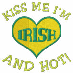 St. Patrick's Day Green Hot Irish T-Shirt embroidered shirts
