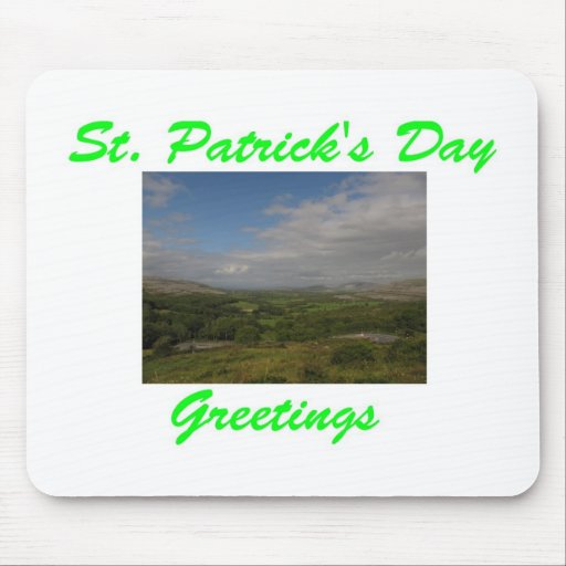 St. Patrick's Day Greetings Mousepad