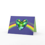 St. Patrick's Day Heart Charm Greeting Cards