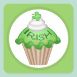 St. Patrick's Day Irish Cupcake Sticker stickers