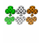 St. Patrick's Day Irish Damask Clovers T-Shirt