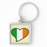 St patricks day Irish Flag keychains