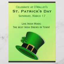 St Patrick's Day Irish Pub Flyer