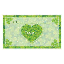 St. Patrick's Day Irish wedding place card Business Cards
