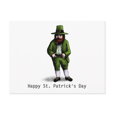 St. Patrick's Day Leprechaun Post Card by OccasionalCards