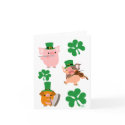 St Patrick's Day little musicians notecard