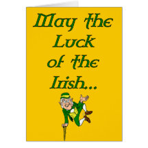 St. Patrick's Day Luck of the Irish Card