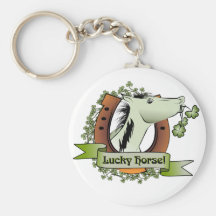 St. Patrick's Day Lucky Horse Keychains
