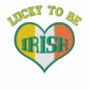St. Patrick's Day Lucky Irish Embroidered Jacket embroidered shirts