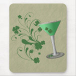 St Patrick's Day Martini Mousepad