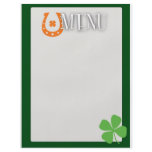 St Patrick's Day Menu flyers
