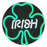 ST. PATRICK'S DAY NEON SHAMROCK stickers