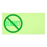 St. Patrick's Day No Blarney Allowed photo cards