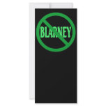St. Patrick's Day No Blarney Allowed rack cards