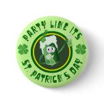 St. Patrick's Day Party Button