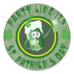 St. Patrick's Day Party Sticker
